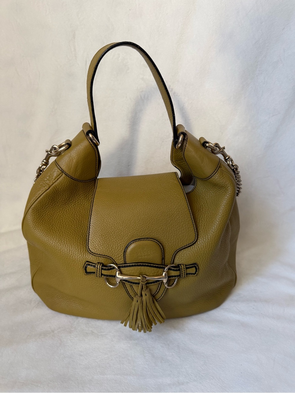 Gucci Emily Leather Bag in Green - Picture 1 of 11